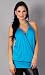 HORACE Zipper Trim Low V-Neck Dress