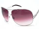 Roberto Cavalli - ROBERTO CAVALLI Telefo 374/S 374S Silver C91 Swarovski Sunglasses Gradient Pink Lens Size: 66-12-120