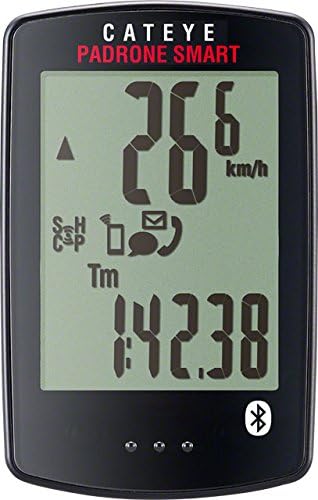 CatEye Padrone Smart Wireless Cycling Computer, Cat Eye smartphone Bluetooth compatible bicycle bike Computer Only: Black