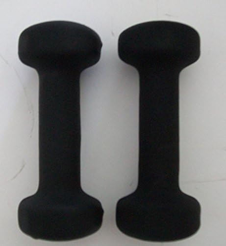 15 lb. Black Neoprene Covered Dumbbells (Pair)
