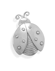 Genuine Elegante Individual Pendant. Oxidized Lady Bug Pin/Pendant. 100% Satisfaction Guaranteed.
