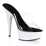 5 3/4 Inch Stiletto Heel Sexy Shoes Club Shoe UV Reactive Neon Dancer Shoe Platform