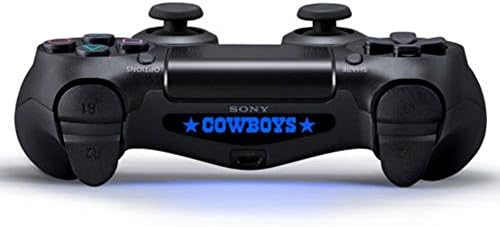 MightyStickers® 2X PS4 Light Bar Decal LED Stickers Remote DualShock 4 Wireless Controller Playstation 4 - Football Dream Team Live NFL Dallas Cowboys