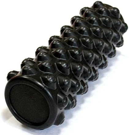 Jasoy Fitness Pitted Spiked Solid Column High Stretch EVA Pilates Foam roller Black