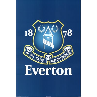 (24x36) Everton Football Club Crest Sports Poster Print