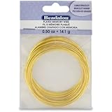 Beadalon Gold Plated Memory Wire Bracelet-1/2-Ounce/Pkg, Approx 30 Loops