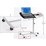 Coavas Modern Adjustable Computer Desk Laptop Tray Table Stand Bedroom, with Mose Table