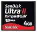 Sandisk 4GB ULTRA II Compact Flash (SDCFH-4096, Bulk Package)
