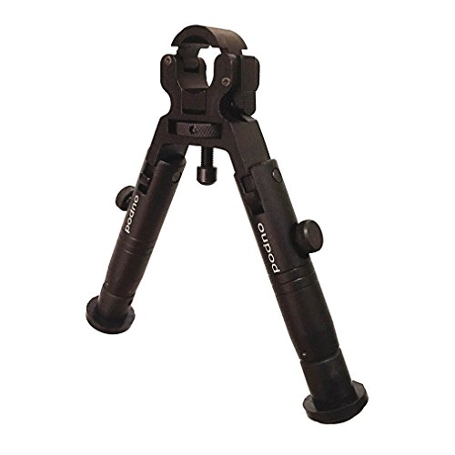 Tactical Bipod Sale,Swingga 6" Tactical Bipod [Dragon Claw Clamp-on Barrel] [Best Hunting Bipod] For Shooting Airsoft Rifle Gun Sniper, Rubber Stand