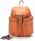 Clava 9110 Zip Top Backpack - Vachetta Tan