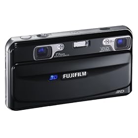 Fujifilm FinePix Real 3D W1 Camera - Black (10MP, 3x Optical Zoom) 3D/2D LCD