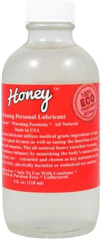 Honey Warming Water Based Lubricant, 4 Ounce