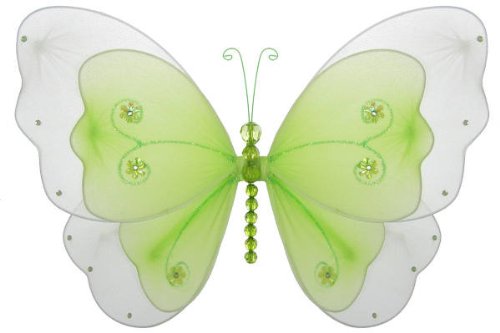 Hanging Nylon Butterfly Decorations - nursery bedroom wedding party shower room decor 5