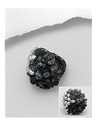 Cotton Waxed Thread Onyx Ring
