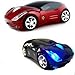 Welltop Wireless Mouse Computer Mice Car-shaped Game Mice 2.4Ghz Optical Mouse for pc Laptop Computer (Red)