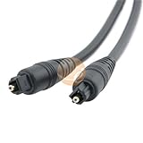 25 Ft / 7.6 m Digital Optical Audio TosLink Cable for Pro Audio cards / Min ....
