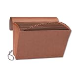 Smead Leather-Like A-Z Index 12 x 10 Inch Expanding File with Flap and Elastic Cord (70318)