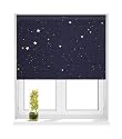 Sunlover Thermal Blackout Roller Blind Star Navy 120cm Width