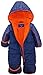 iXtreme Baby Boys Plaid Expedition Puffer Winter Snowsuit Pram, Navy, 12 Months