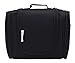 Magictodoor Toiletry Bag Travel Cosmetic Bag Bathroom Case with a Hook, Black