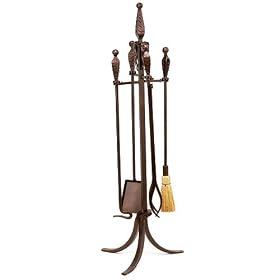 Manor House 5 P Fireplace Tool Set-Roman Bronze Finish by Minuteman