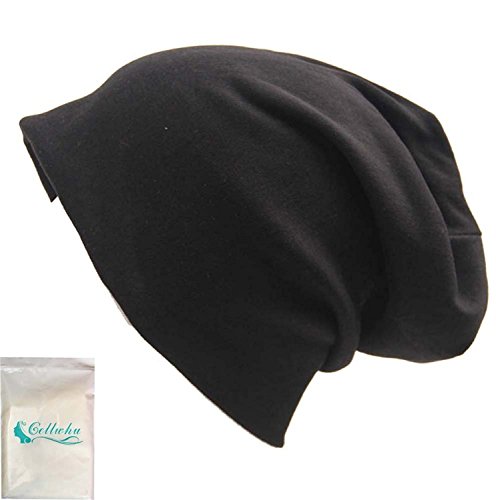 Gellwhu Unisex Baggy Thin Hip-hop Soft Stretch Knit Slouchy Beanie Hat Skull Cap