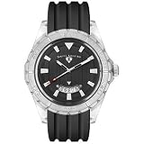 Swiss Legend Mens Portofino Collection Silver-Tone Black Dial Watch #SL-40045-11