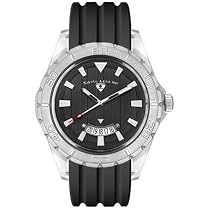 Swiss Legend Men's Portofino Collection Silver-Tone Black Dial Watch #SL-40045-11