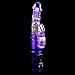 Slim Waterproof Rabbit Pearl Vibrator Purple