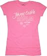 Dirty Dancing juniors women's shirt tee Johnny Castle Taught Me all My Moves Pink