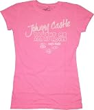Dirty Dancing juniors womens shirt tee Johnny Castle Taught Me all My Moves Pink