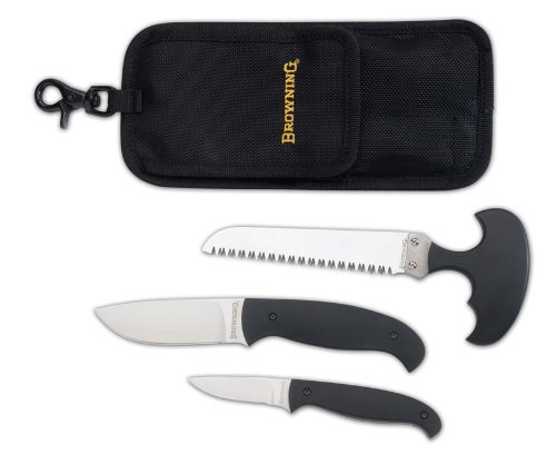 Browning Hard Core Hunter Knife Combo, Black Browning Hard Core Hunter Knife Combo, Black Hunting Knives