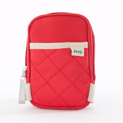 Juvo Products Crutch Caddy with 2 Pockets for Hands-Free Storage, 8.2 x 1.9 x 5 Inches, Red (CC202)