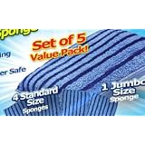 Microfiber Magic Sponge- 5 Piece Pack ~ TVTimedirect