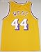 Jerry West Signed Lakers Throwback Gold Custom Jersey