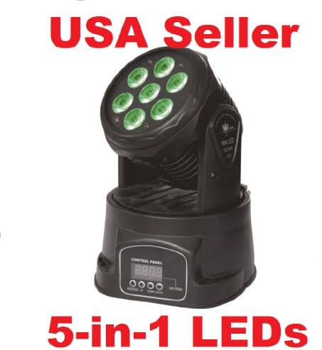 7×15W 5 in 1 LED Mini Moving Head Wash Light Stage Lighting DJ Spot Uplight Mini Washer
