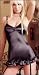 Sexy Satin Retro Lingerie Mini Dress (8426)
