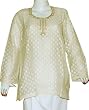 Womens Clothing Tops Kurti Fashion in India With Hand Embroidery Size L (tsht130)