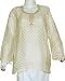 Womens Clothing Tops Kurti Fashion in India With Hand Embroidery Size L (tsht130)