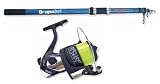 Fishsense Tele - Ensemble canne à pêche mer télescopique 12 ft et moulinet