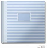 Produkt-Bild: Fotoalbum Jumbo mit hellblau und beigen Steifen von Semikolon