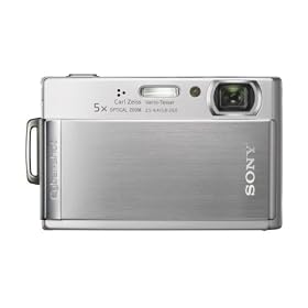 Sony CyberShot T300 Digital Camera - Silver (10.1MP, 5x Optical Zoom) 3.5''  LCD