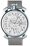 「[ガガ ミラノ] GAGA MILANO 腕時計 MANUALE SLIM 46MM ACCIAIO　Ref.5080.3 シルバー [並行輸入品]」の画像
