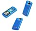 BLUE SILICONE SKIN CASE RUBBER COVER (Open Keypad) for BLACKBERRY 8100 PEARL - RETAIL PACKAGING