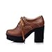 Show Shine Women's Fashion Platform High Chunky Heel Ankle Boots