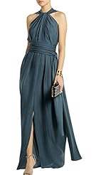 Halter Sleeveless Fall Prom Dress 