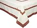 Xia Home Fashions Tartan Ribbon Embroidered Holiday Tablecloth, 70-Inch by 90-Inch