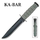 Ka-Bar Fighting-Utility Knife, Foliage Green Kraton Handle, Plain KB5011