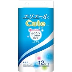 エリエール トイレットティシュー キュート シングル 50m*12ロール