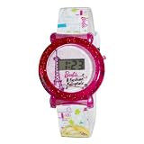 Kids039 3500019 Character Barbie Pink Sparkle Jelly Digital Watch on sale